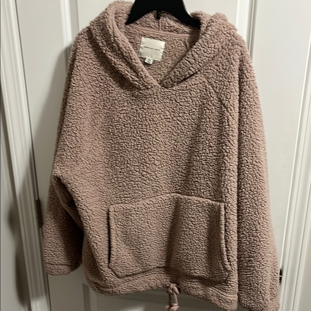 American Eagle Outfitters Soft Pink Sherpa Jacket